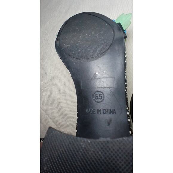 Women's Betsy Johnson Lore Floral Flower Ankle Strap Sandal Multi-color Size 6.5 - Picture 12 of 13